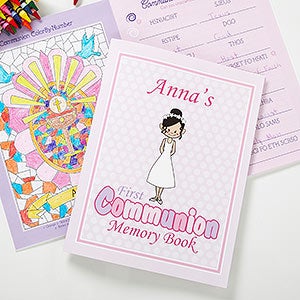 Personalized First Communion Memory Book - Communion Girl