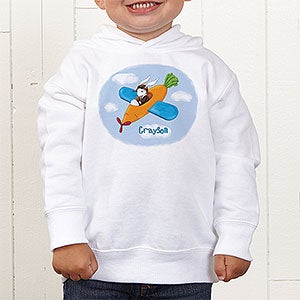 Retro Rabbit Colored Toddler Hooded Sweatshirt
