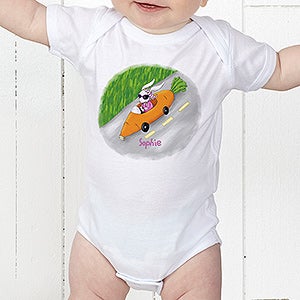 Personalized Baby Easter Clothes - Retro Rabbit - Infant 12 Months - Navy