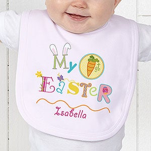 Personalized My First Easter Baby Bib