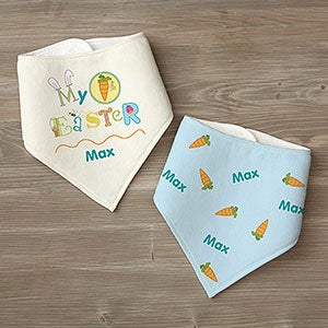 Personalized My First Easter Bandana Bibs
