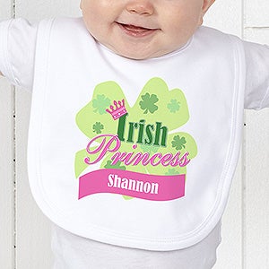 Little Irish Princess Personalized Infant Bib