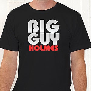 Personalized T-Shirts - Big Guy and Little Guy Father & Son Shirts - Adult Small - Royal Blue