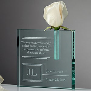 For The Retiree Personalized Bud Vase