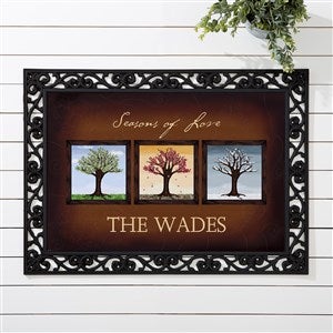 Personalized Seasonal Family Doormats - The Seasons