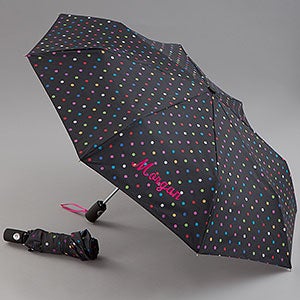 polka personalized umbrellas dots