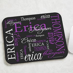 Personalized Mouse Pads - My Name