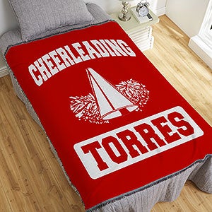 15 Sports Personalized 56x60 Woven Throw