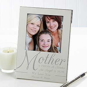 For My Mother Personalized Silver Picture Frame
