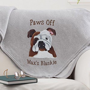Top Dogs Personalized Sweatshirt Blanket