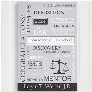 Personalized Lawyer Art 16x24 Custom Word Art