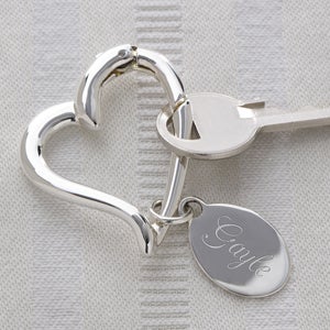 My Open Heart 2-Sided Personalized Key Ring