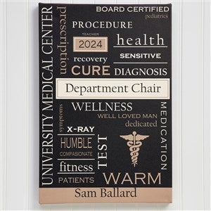 Personalized Doctor Art 24x36 Custom Word Art Print