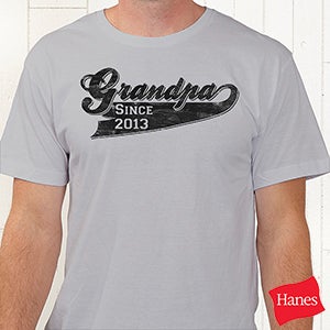 Grandpa Since Personalized Hanes® T-Shirt