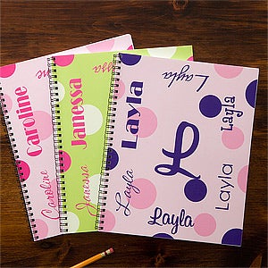 That's My Name Personalized Large Notebooks For Girls-Set of 2