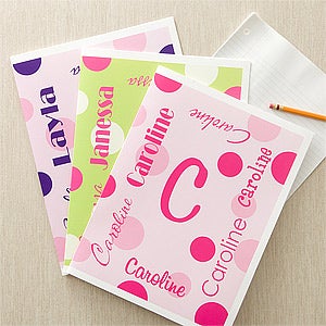 That's My Name Personalized Folders For Girls - Set of 2