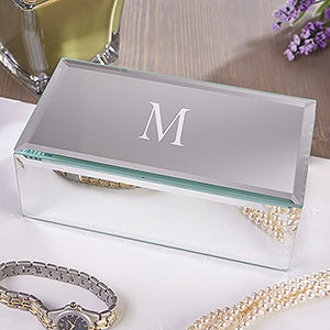 Personalized Mirrored Jewelry Boxes - Small
