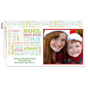 All About Christmas Digital Photo Postcards