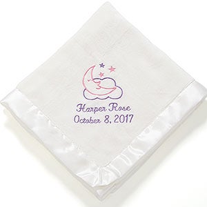 Baby Love Personalized Embroidered Blanket- Ivory