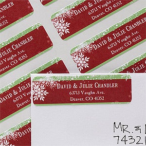 Holiday Bliss Return Address Labels