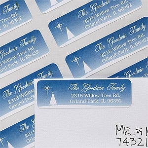 Christmas Blessing Return Address Labels