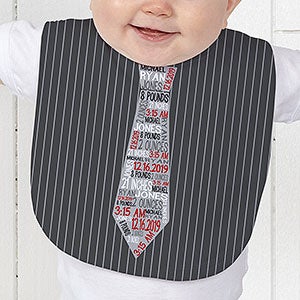 Personalized Baby Boy Bib - Dressed For Success