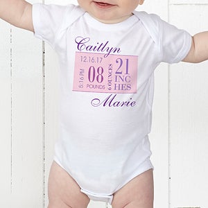Baby's Big Day Personalized Baby Bodysuit