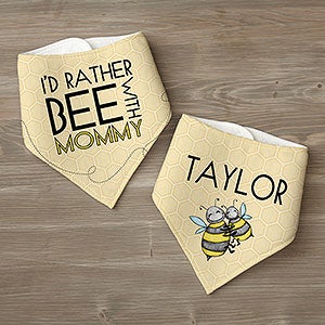 Personalized Bandana Bibs - I'd Rather Bee With