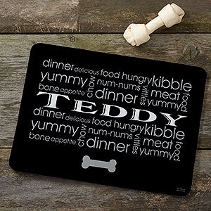 Personalized Dog Food Mat - Doggie Delights