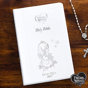 Precious Moments® Children's Personalized Bible - White