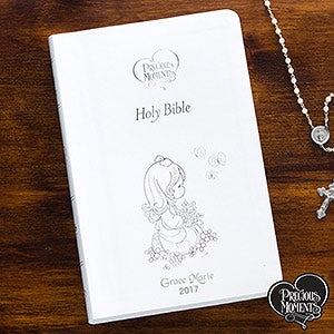 Precious Moments® Children's Personalized Bible - White