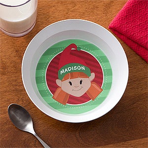 Christmas Character Personalized Melamine Bowl