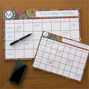personalized desk pad calendars simply organized