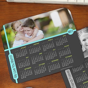 Personalized Photo Calendar Mouse Pad