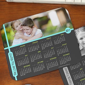 Personalized Photo Calendar Mouse Pad