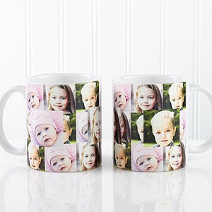 Personalized Picture Coffee Mugs - 3 Photo Collage