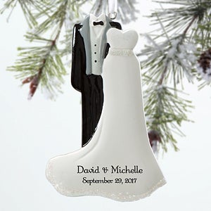 Bride & Groom© Personalized Ornament