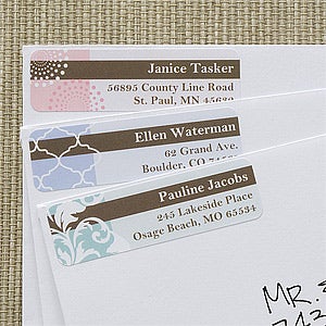 Trendy Signature Return Address Labels