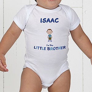Brother Character Personalized Colored Baby Bodysuit
