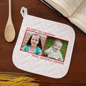 Picture Perfect Personalized Potholder - Two Photo