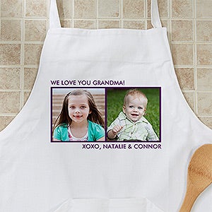 Picture Perfect Personalized Apron - Two Photo