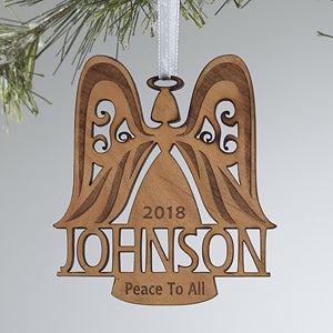 personalized christmas ornaments family angel