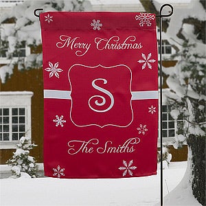 Winter Wonderland Personalized Garden Flag