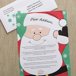 Santa's Watching Personalized Letter From Santa