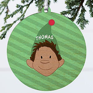 Christmas Character Personalized Ornament - 1 Sided Wood