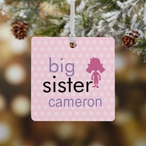 Personalized Christmas Ornaments - Brothers & Sisters - 1-Sided Metal