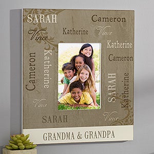 Our Loving Family Personalized 5x7 Photo Wall Frame - Vertical