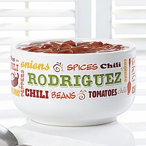 Personalized Chili Bowls - Chili Today