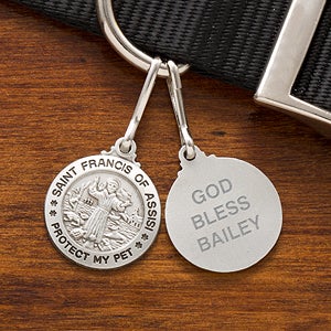 Personalized St Francis Dog Tag Medal