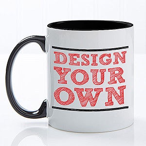 Make Your Own Custom Mugs - Black Handle